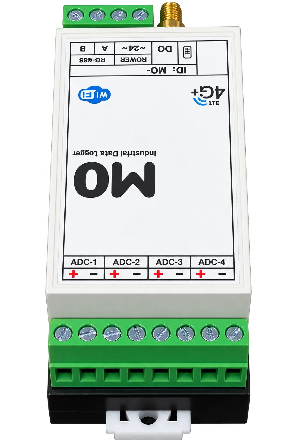 M0 4G analog input terminals and DIN rail clip