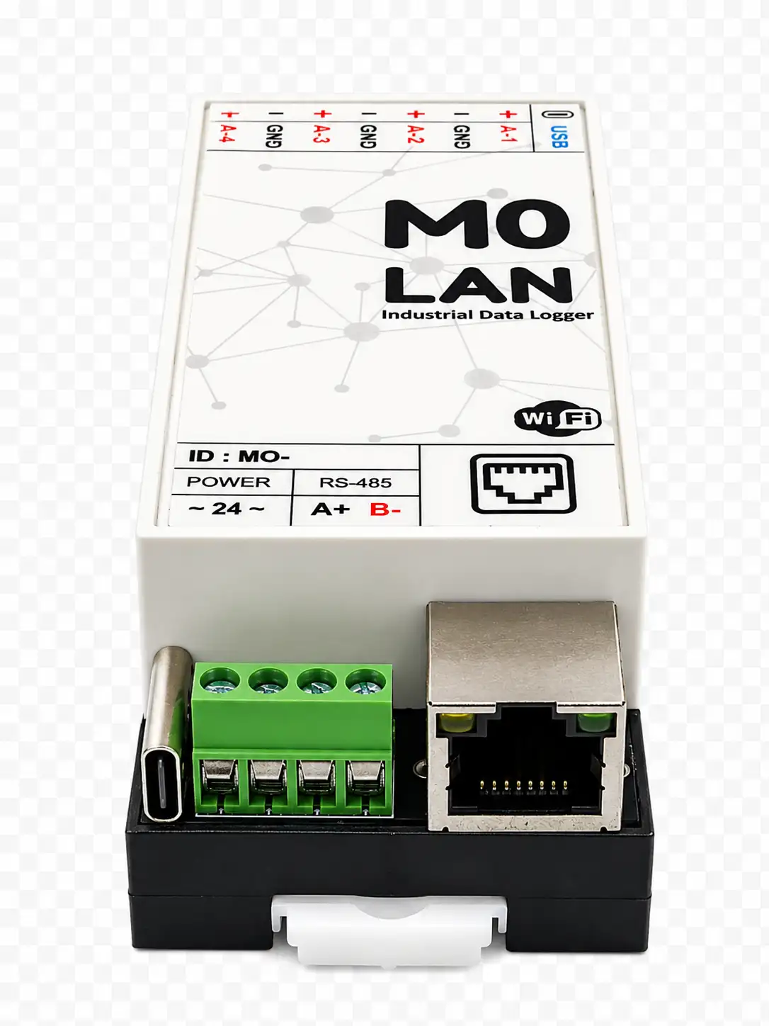 M0 LAN front face and terminal labelling