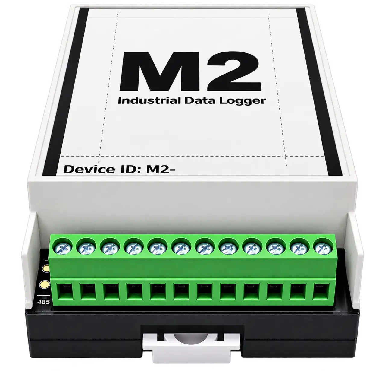 M2 industrial data logger held in hand